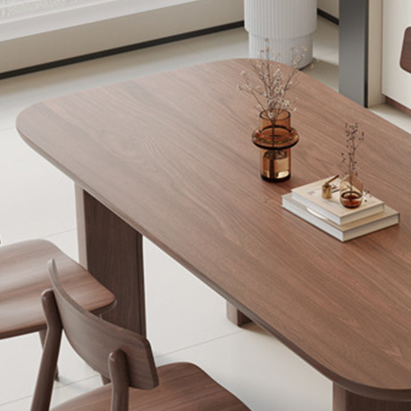 Table de salle à manger haut de gamme en bois massif, H 29,52 po x L 70,86 po x l 31,49 po