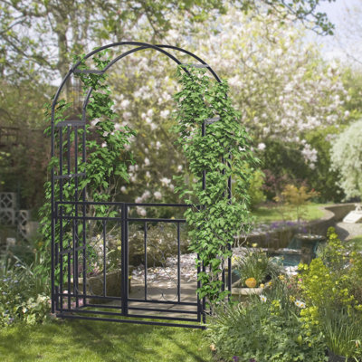 Tonnelle de jardin en métal Outsunny