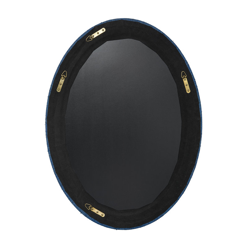 Valley Oval Wall Mirror, Indigo
