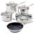 Stellar 7000 5 - Piece Non-Stick Stainless Steel Cookware Set