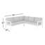 Ensemble modulaire d'extérieur en bois d'acacia massif 3 pièces Amina-98258473