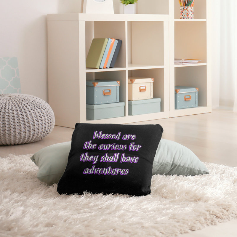 Coussin intérieur/extérieur inspiration de curiosité, Mauve, 26 po x 26 po