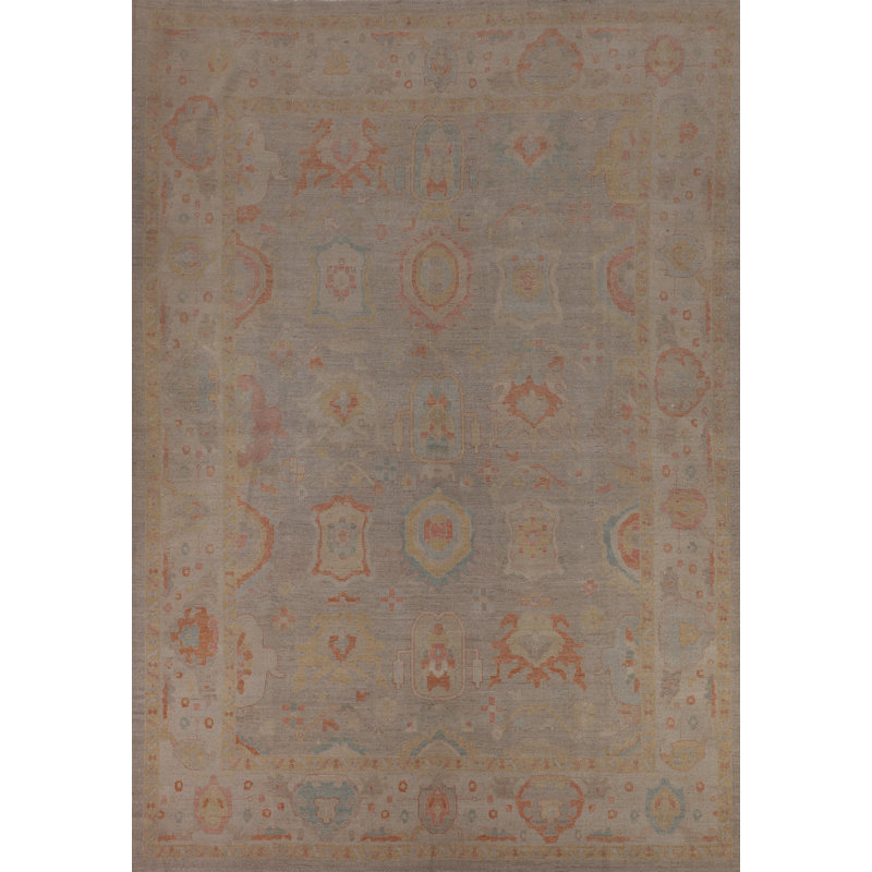 Vegetable Dye Oushak Turkish Area Rug