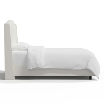 Claritha Upholstered Wingback Bed