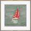 Red Sloop Giclee Print by Dana Gibson