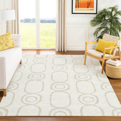Tapis géométrique intérieur / extérieur lavable à la machine Adalaide ACN2344