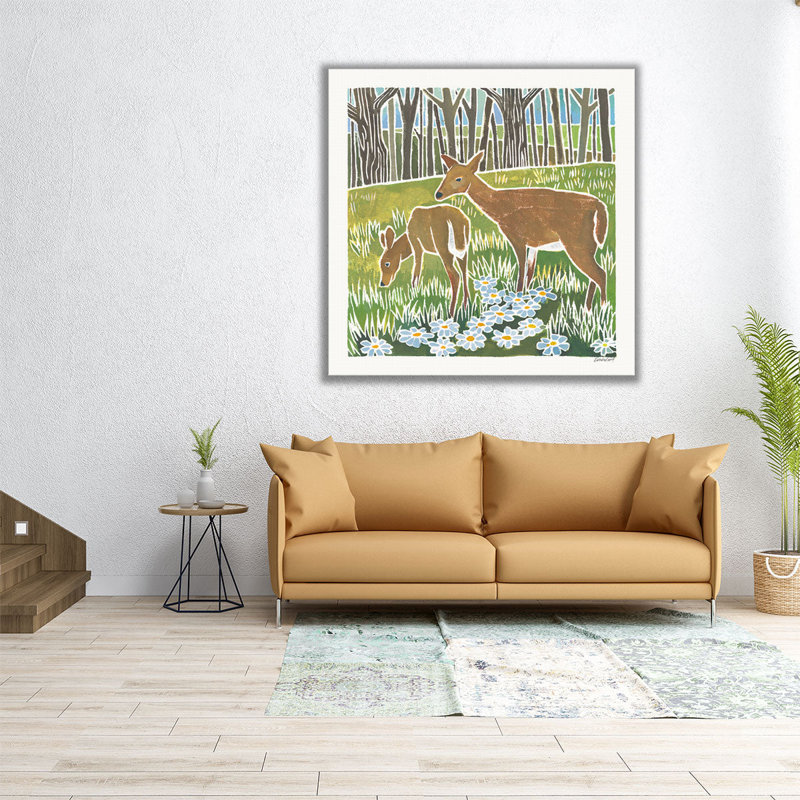Wild Woodland IV - reproduction d'art sur toile, H 30 po x l 30 po