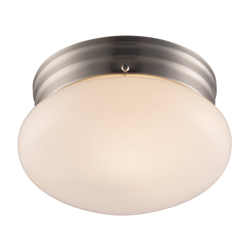 Plafonnier encastré 1 lumière Lamine, Bronze huilé, H 5,25 po x l 10 po x P 8 po