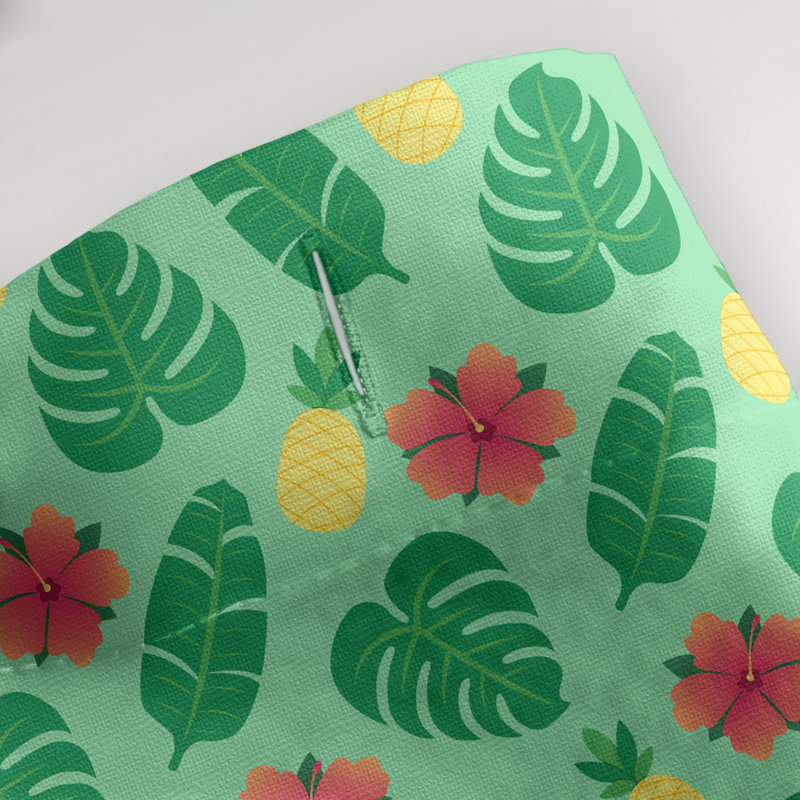 Rideau de douche tropical simple elizabeth katelyn, Vert