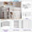 Loft Bed With Double-door Cabinet, Open Shelves And Chalkboard Panel-1830377914