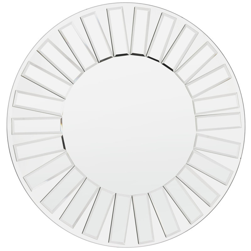 Chasity Glass Flat Wall Mirror