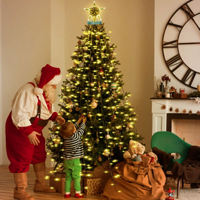 400leds Twinkle Star Christmas Tree Lights With Star Topper