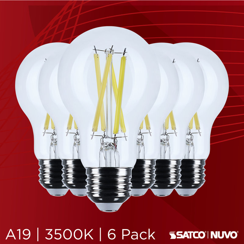 A19 DEL à culot moyen transparent 3500K CCT 120 Volt, 12,5 W, 1500 lumens