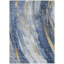 Tapis intérieur / extérieur bleu lavable à la machine 2 pi 6 po x 3 pi 10 po Claudian ACN1676-104372602