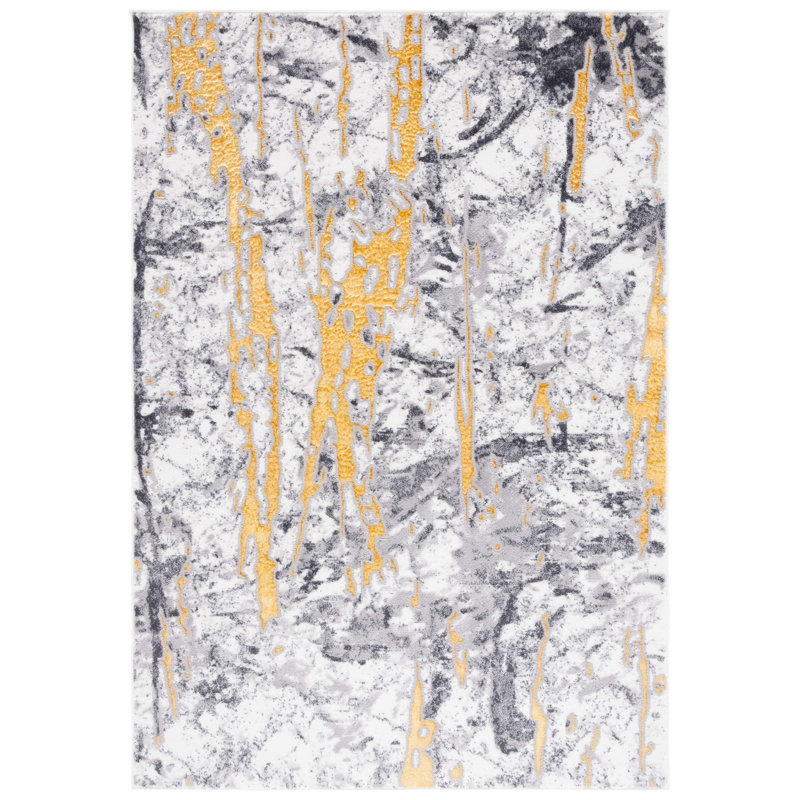 Anindo Performance Performance Abstract Rug, Round 6'7"