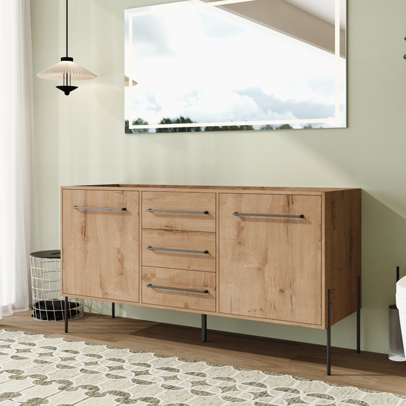 Base de meuble-lavabo double Nyrith