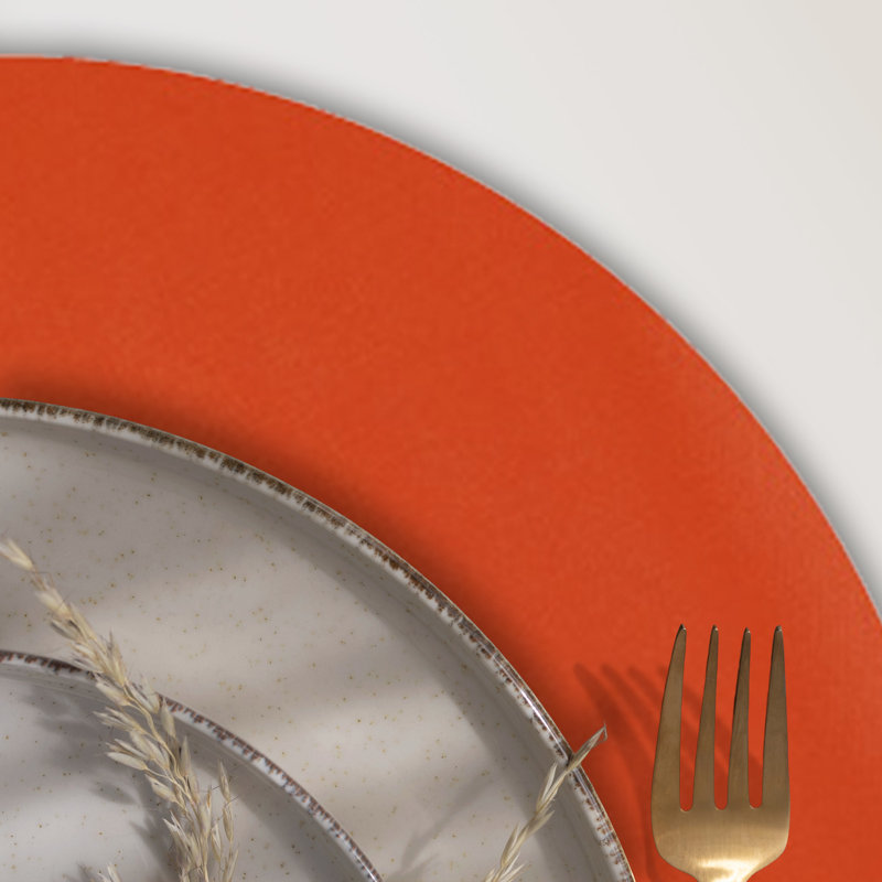 Napperon orange brillant, Orange