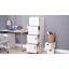 Seantae File Cabinet, 4 Drawers, Vertical Filing Cabinet, Black Wood Effect-822323193