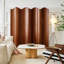 Paravent Mid-Century en bois massif brun Mid-Century