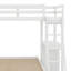 Lit simple superposé au dessus d'un lit double avec bureau et tiroirs-2138333402