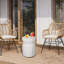 Tabouret de jardin moderne en céramique blanc
