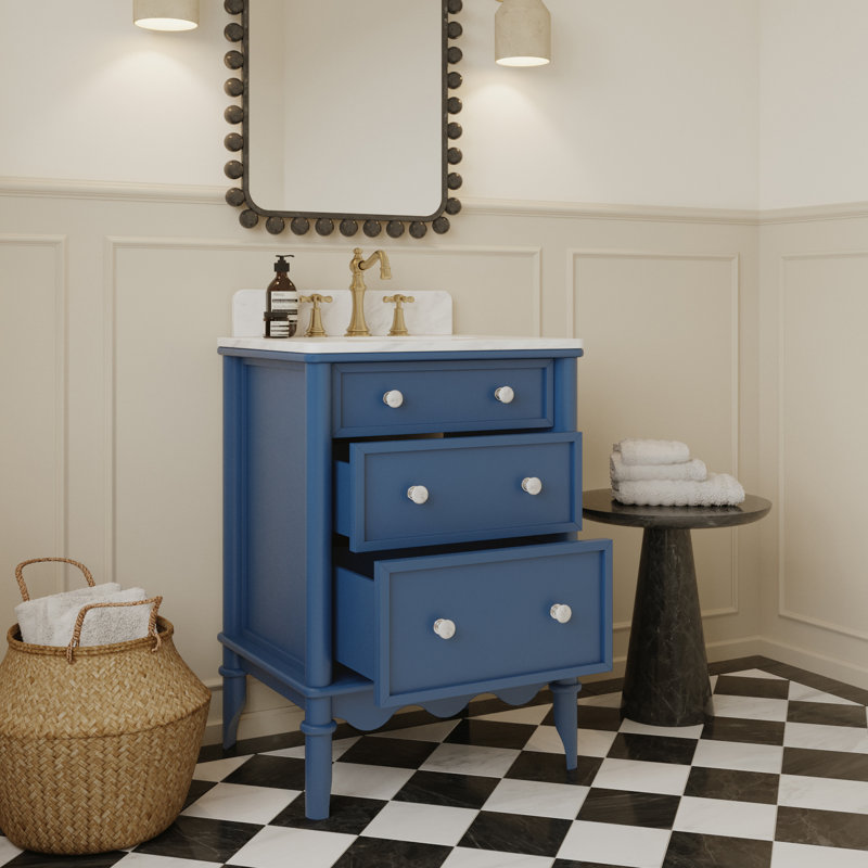 Meuble-lavabo Juliette, Bleu, H 34 po x l 24 po x P 20 po