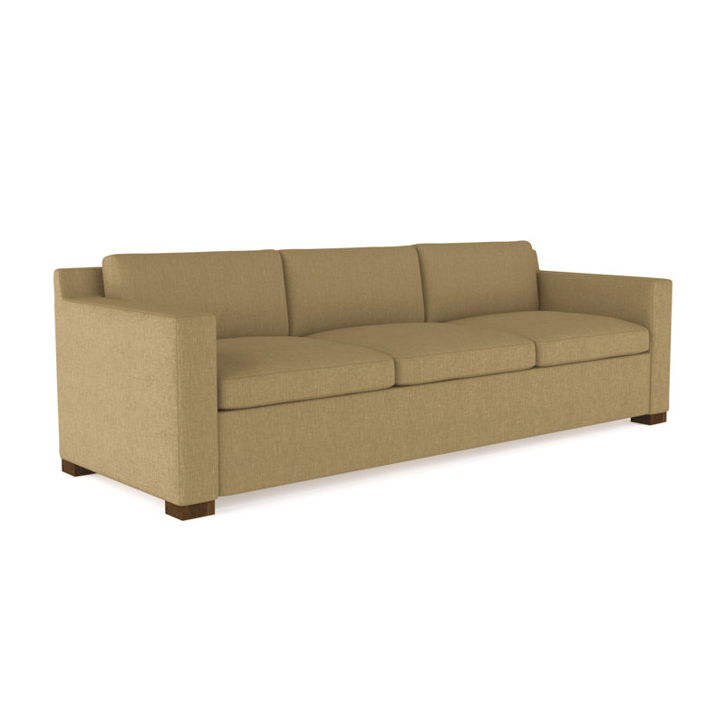 Canapé Mercer, Ponce de lin Box Weave, H 33,5 po x l 108 po x P 39 po, Brun foncé