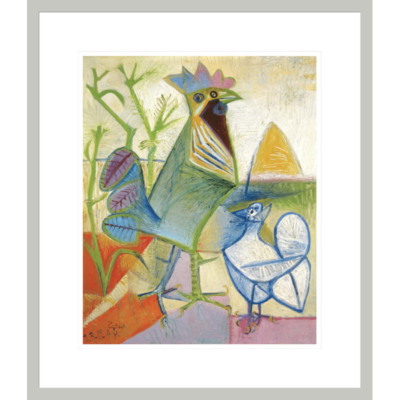 «The Cock of the Libération» par Pablo Picasso, impression giclée sur cadre, H 20,56 po x l 17,75 po