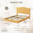 Bed with Scallop Headboard, Upholstered Bed Frame for Kids, Velvet Princess Platform Bed for Girls, Solid Wood Slats Support-388932311-388932309