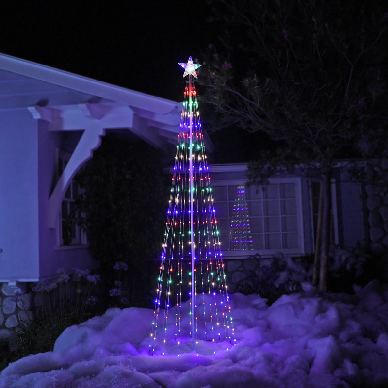Figurine lumineuse arbre de Noël, H 106 po x l 32 po x P 32 po