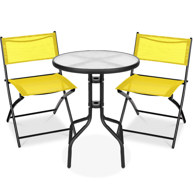 3-Piece Bistro Set, Yellow