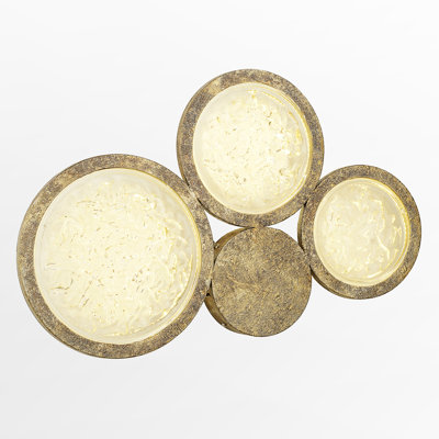 Modern Steel Wall Sconce Lighting – Crystal and Steel Circles