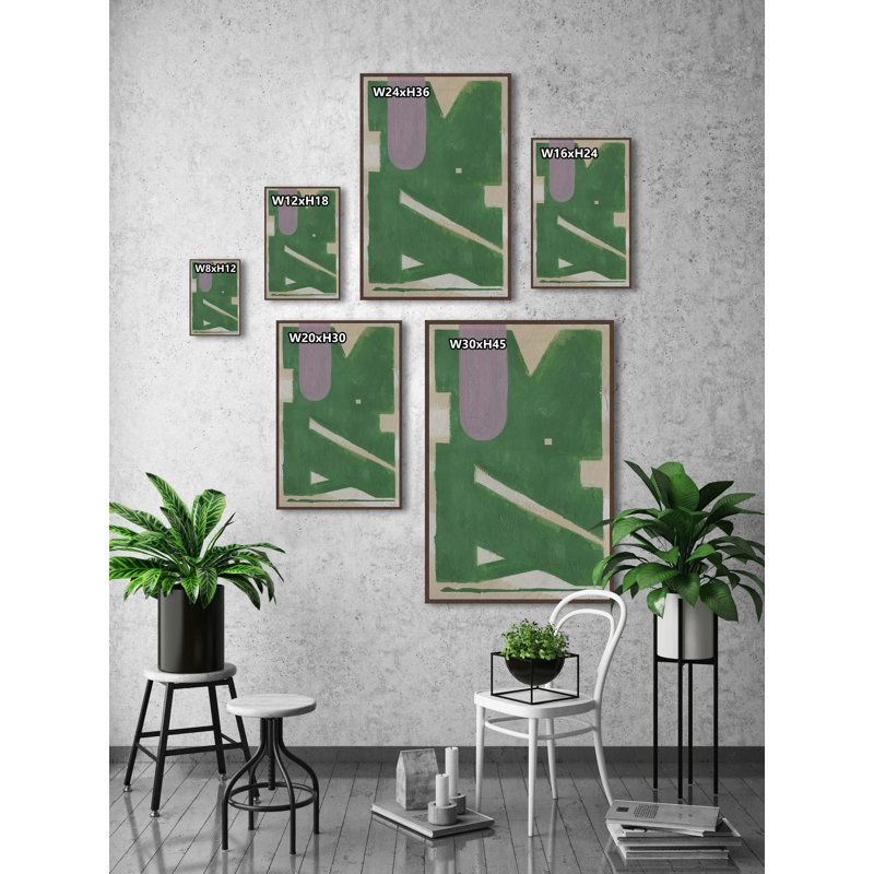 «Field Patches» par Parvez Taj - reproduction encadrée sur toile, H 18 po x l 12 po x P 1,5 po
