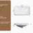 Ceramic Undermount Bathroom Sink 22.05" x 15.36" x 6.7" - Porcelain Vessel Basin