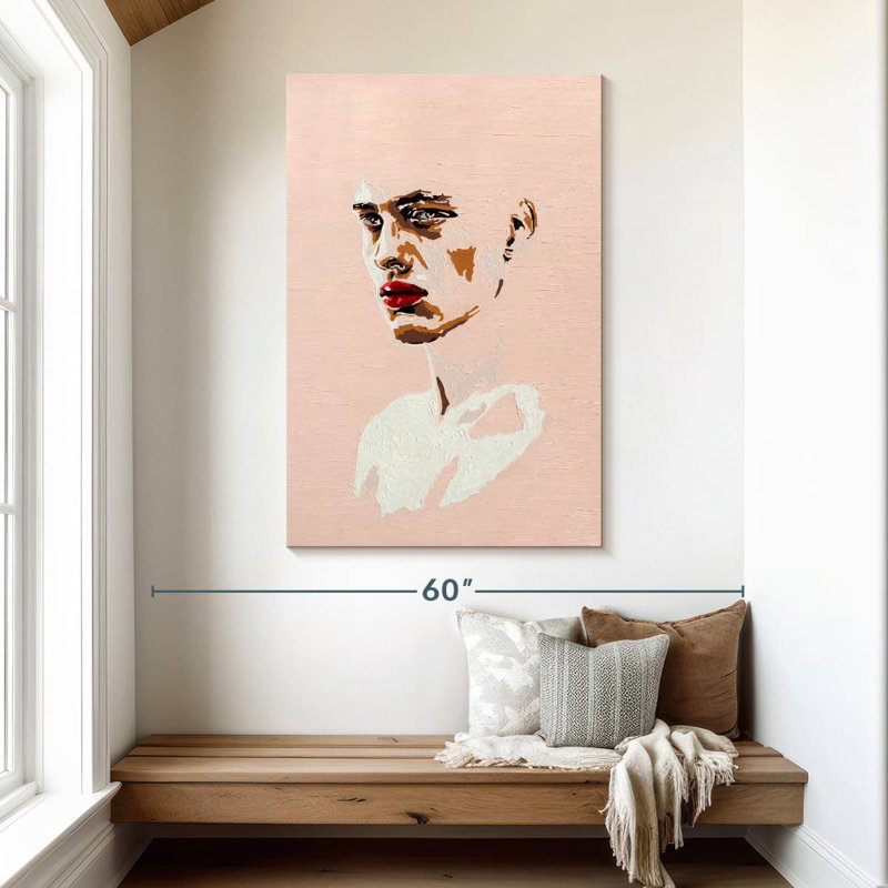 Le garçon rose I, H 48 po x l 32 po