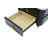 2-In-1 Square Nesting Coffee Table With Wheels & Drawers, Stackable Side Table With High Gloss Marble Grain Top, End Table Set With Brown Tempered Glass For Living Room-378933509-378933504