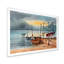 «Plusieurs bateaux de pêche dans le port du lac II», reproduction sur toile-67387659-67387660