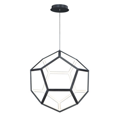Liao 1 - Light Black LED Single Pendant