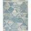 Serafina Wool Abstract Area Rug in Blue/Beige-162215069