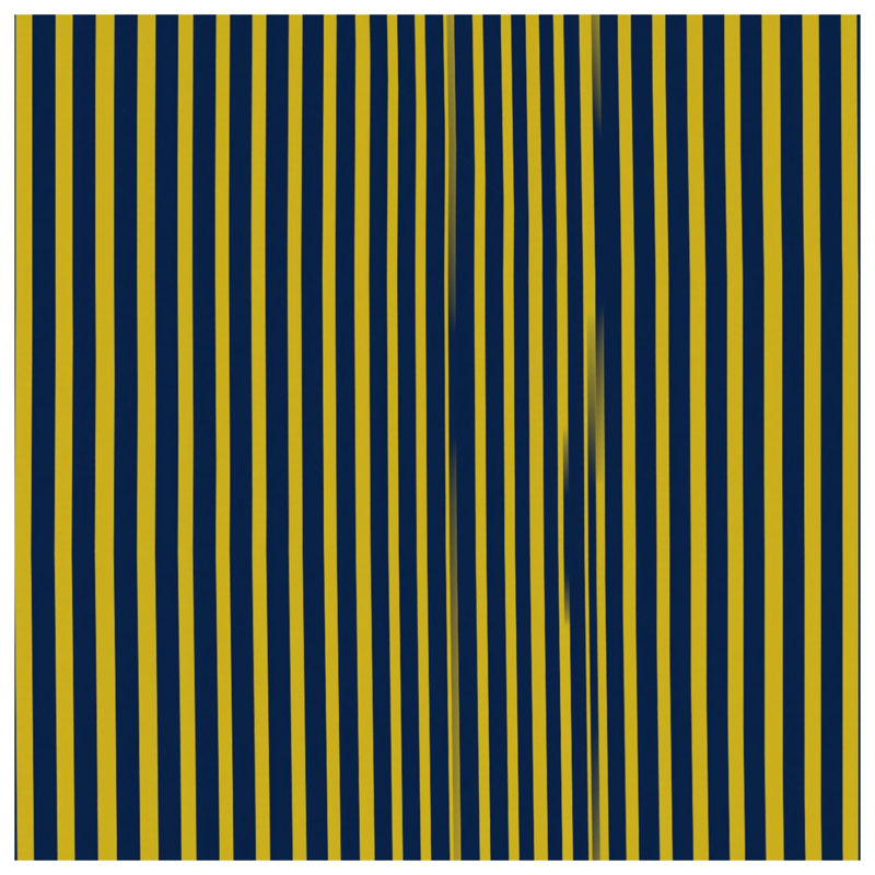 Housses de couette à rayures bleu marine et jaunes, Twin