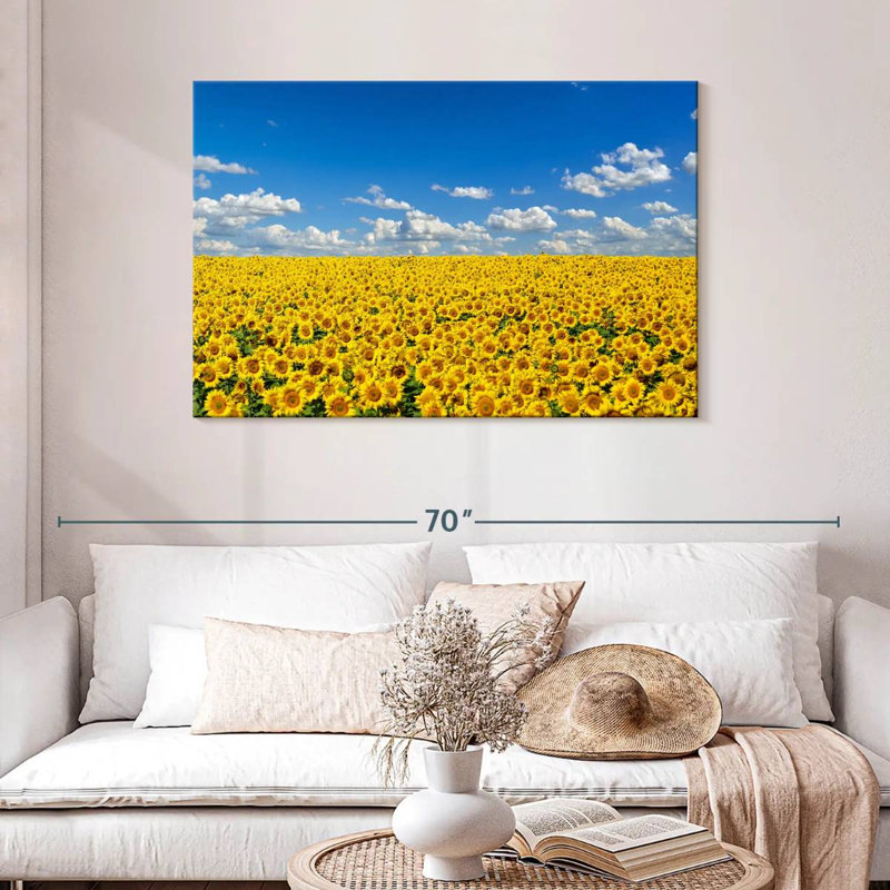 Grand champ de tournesols Alvord, H 30 po x l 45 po
