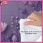 Édredon mauve à bordure florale-128700507