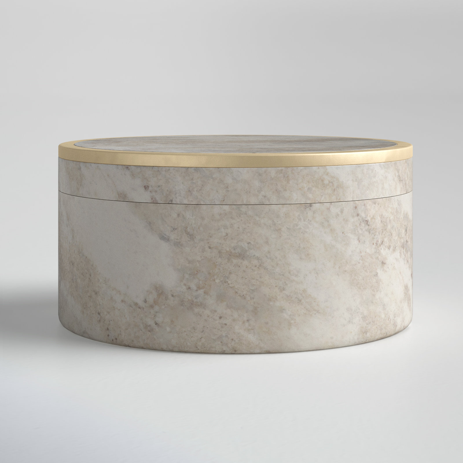 Stoneware Jar, 2" H x 4" W x 4" D