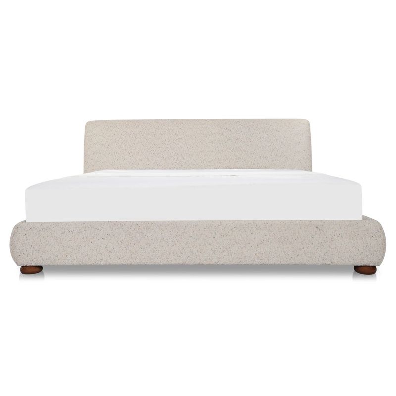 Beau King Storage Bed Speckled Light Grey, Gray, King