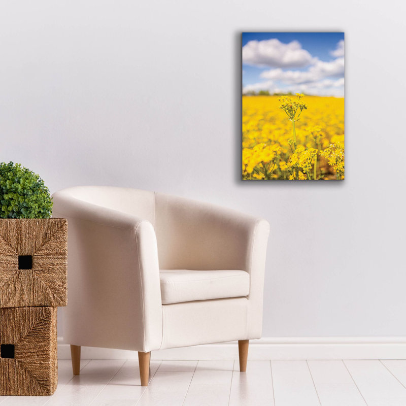 «Field Of Yellow III» par Donnie Quillen, estampe numérique sur toile, H 26 po x l 18 po x P 0,75 po