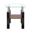 Ensemble de 2 tables à thé modernes en verre trempé (table incluse seulement)-121085060