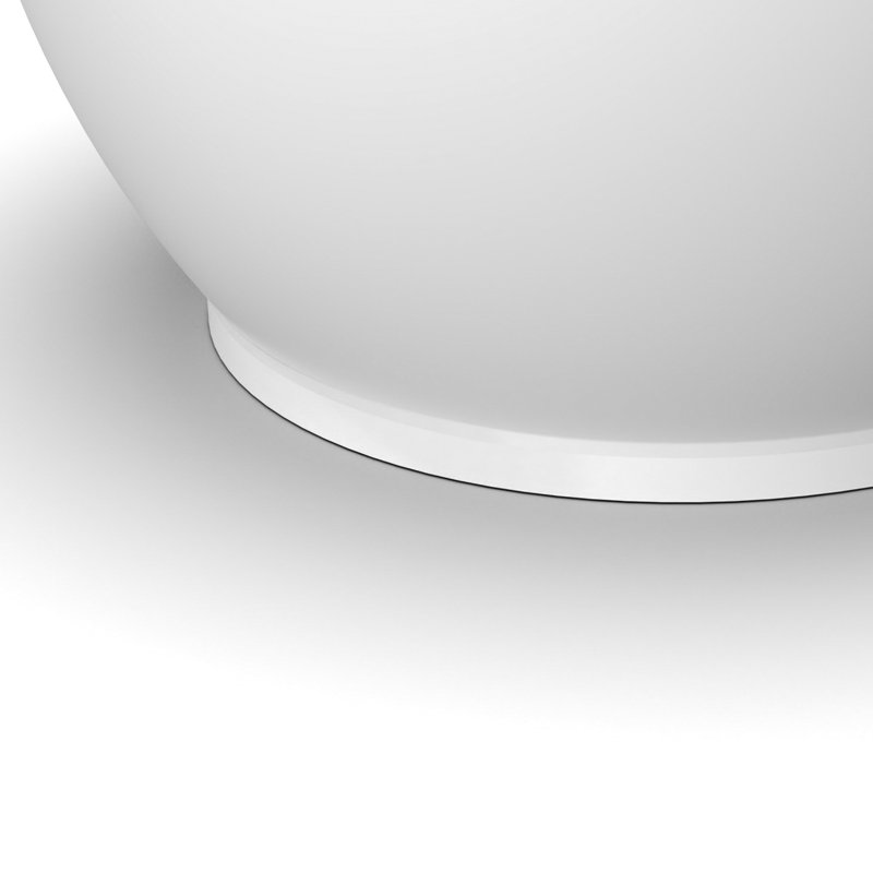 Freestanding Solid Surface Soaking Bathtub For Bathroom,Matte White