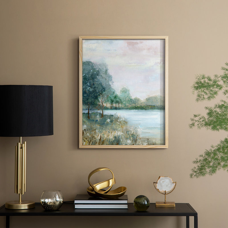 Blue Hour Framed Print - Solid Wood, Natural, 15" H x 12" W