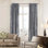 Rideau simple extra long et extra large en velours brillant de luxe