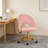 Armless Adjustable Height Swivel Upholstered Task Chair with Casters-68158561